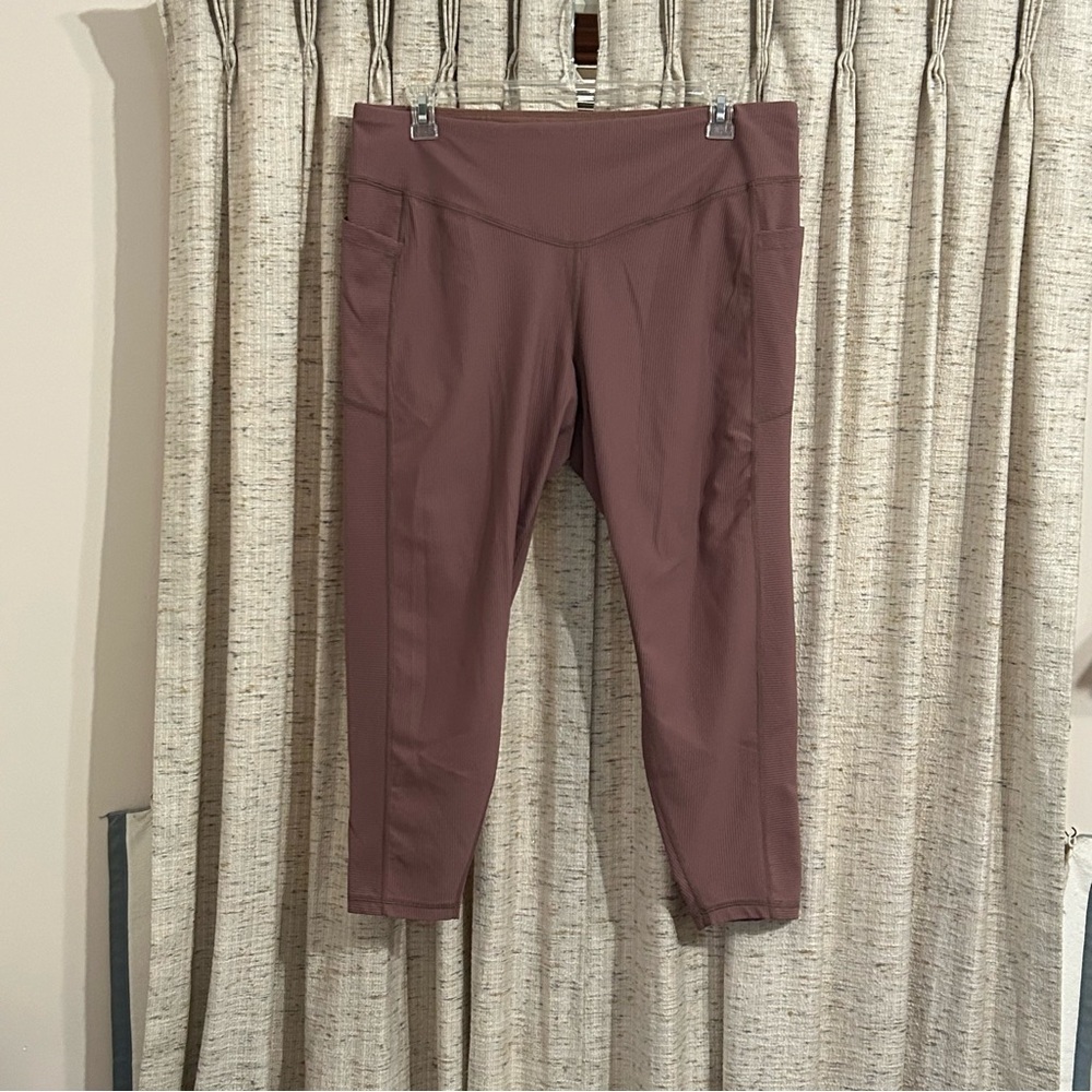 Old Navy High-Waisted PowerSoft 7/8 Rib Leggings - XXL